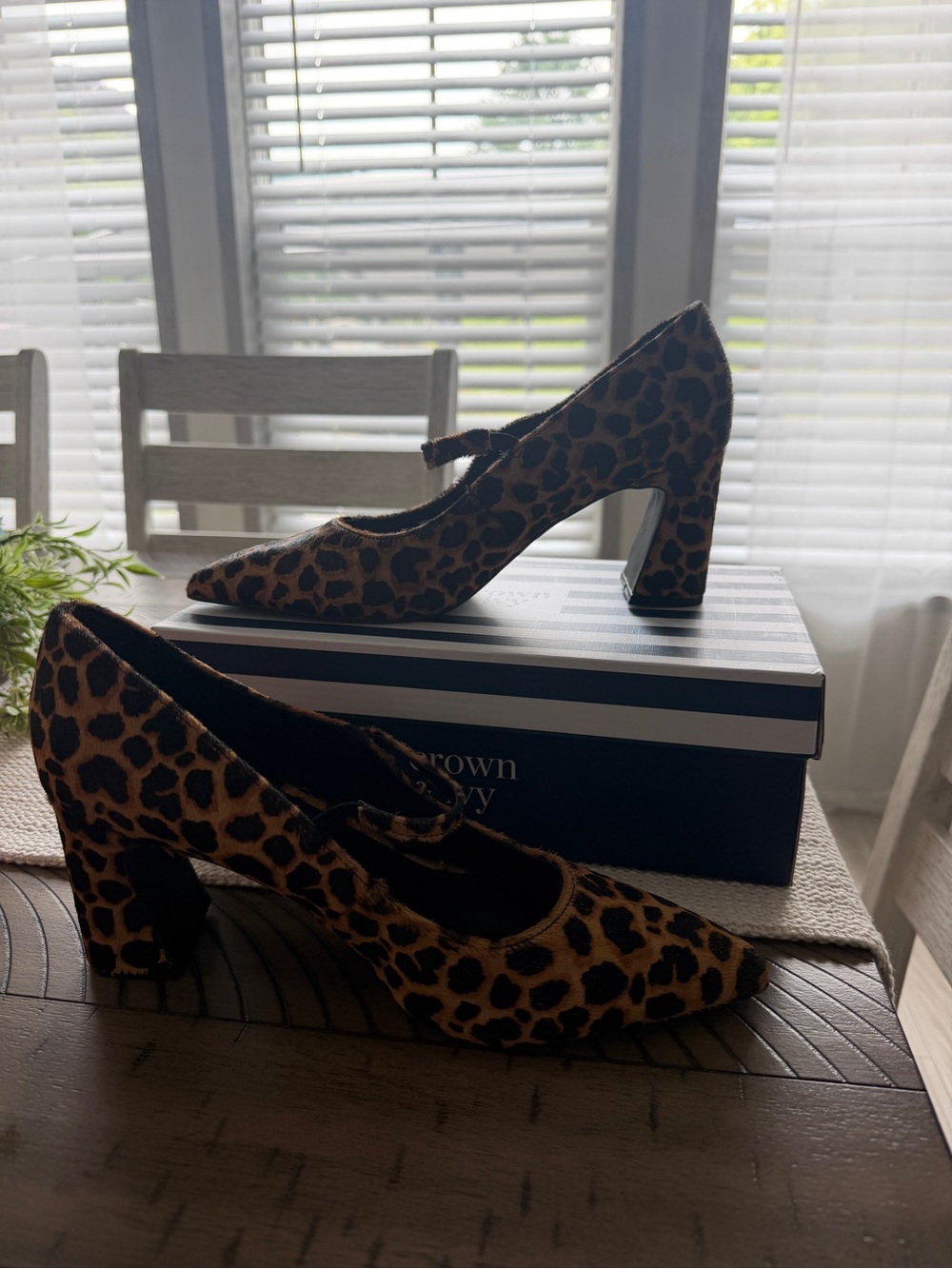 Leopard Print Crown & Ivy heels